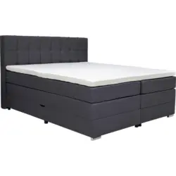 Boxspringbett 160/200 cm in Schwarz