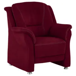 Sessel in Mikrofaser Rot