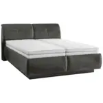 XXXLutz Lauterach - Ihr M&ouml;belhaus bei Bregenz Polsterbett Matratze, Lattenrost, Kopfteilverstellung Grau 180/200 cm