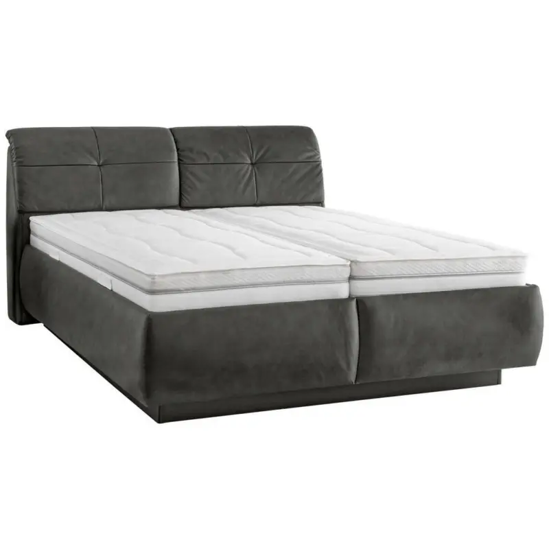 Polsterbett Lattenroste, Matratzen Grau 180/200 cm