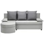 XXXLutz Lauterach - Ihr M&ouml;belhaus bei Bregenz Ecksofa in Webstoff Grau, Dunkelgrau 159/196 cm