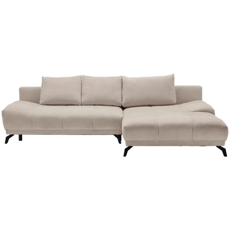 Ecksofa in Chenille Greige