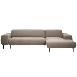 Ecksofa in Chenille Beige 311/167 cm