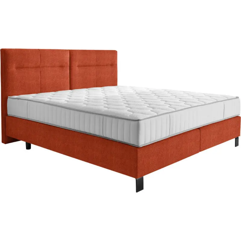 Boxspringbett 180/220 cm in Orange