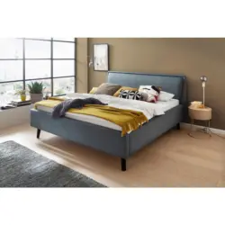 Polsterbett Blau 160/200 cm