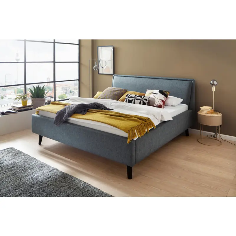 Polsterbett Blau 160/200 cm