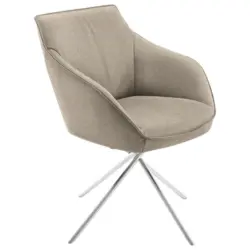 Armlehnstuhl Lederauswahl, Stoffauswahl, Typenauswahl, Gestellauswahl, automatische R&uuml;ckholfunktion, Sitzfl&auml;che 320&deg; drehbar Flachgewebe