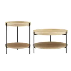 Couchtischset in Holzwerkstoff 44-69/44-69/49-39 cm