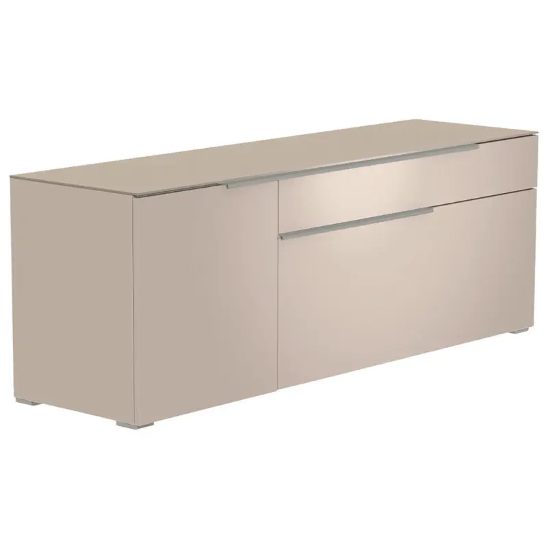 Lowboard Alufarben, Sandfarben 160/58/45 cm