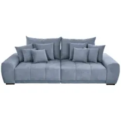 Bigsofa in Flachgewebe Blau