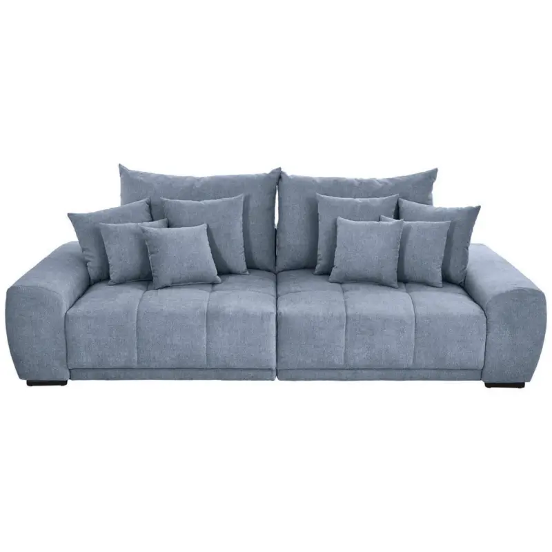 Bigsofa in Flachgewebe Blau