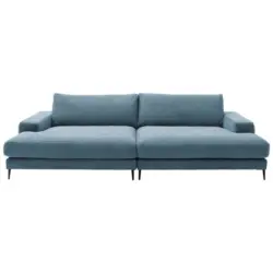 Bigsofa in Cord Blau, Petrol