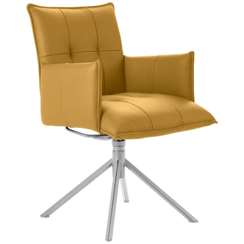 Armlehnstuhl Lederauswahl, Stoffauswahl, Sitzfl&auml;che 360&deg; drehbar Echtleder