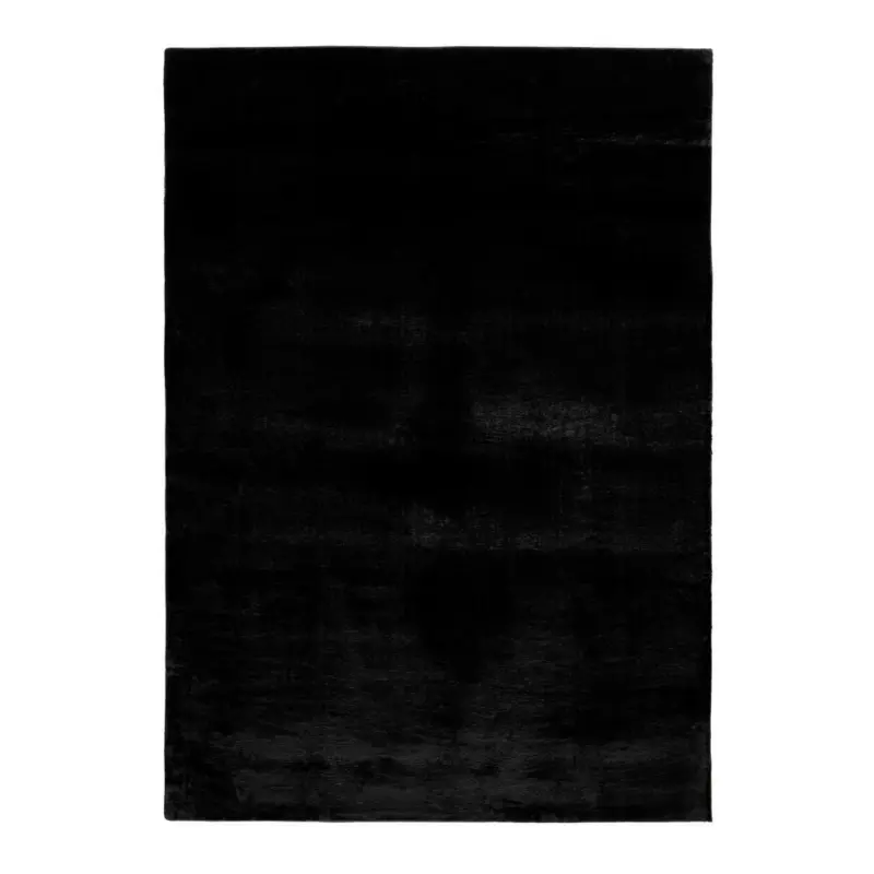 Hochflorteppich 160/230 cm Schwarz