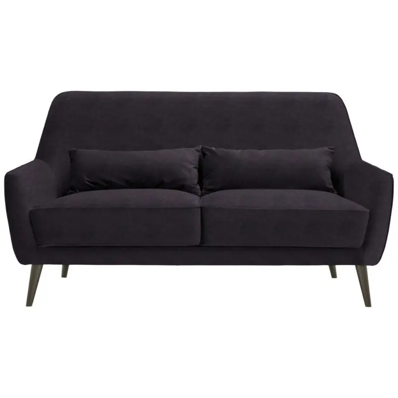 3-Sitzer-Sofa in Mikrofaser Dunkelgrau
