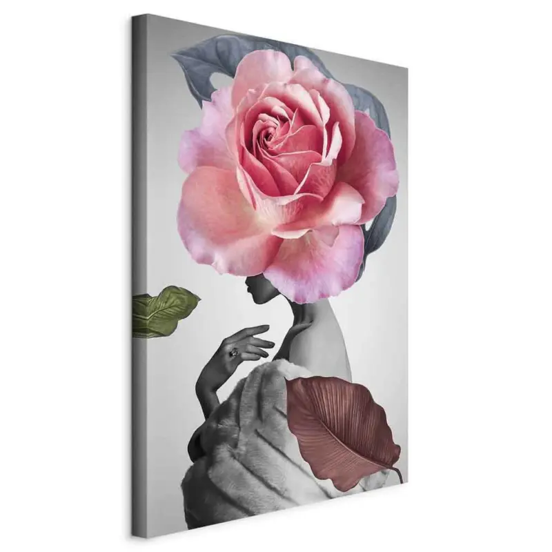 Leinwandbild Abstraktes, Menschen, Blumen, Frauen 40/60/1.2 cm