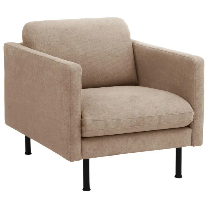 Sessel in Flachgewebe Beige