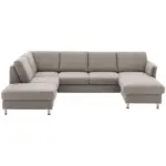 XXXLutz Lauterach - Ihr M&ouml;belhaus bei Bregenz Wohnlandschaft in Flachgewebe Graubraun