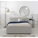 XXXLutz Lauterach - Ihr M&ouml;belhaus bei Bregenz Polsterbett Lattenrost, Bettkasten Hellgrau 140/200 cm