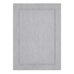 Flachwebeteppich 60/100 cm Relax Silberfarben