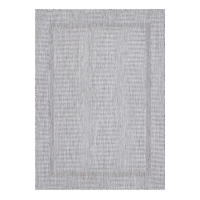 Flachwebeteppich 60/100 cm Relax Silberfarben