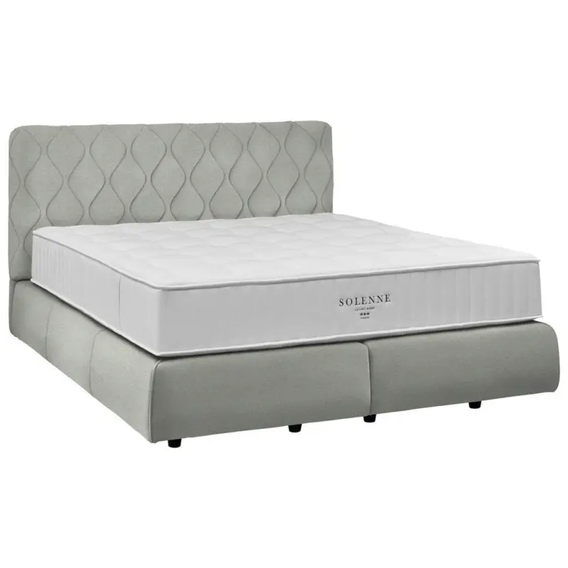 Boxspringbett 200/200 cm in Hellgrau