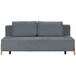 Schlafsofa in Boucl&eacute; Dunkelgrau