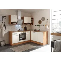 Eckk&uuml;che 220/172 cm in Eichefarben