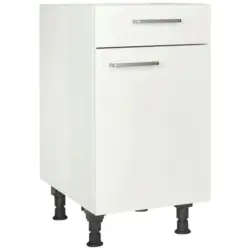 Schubkastenunterschrank in Wei&szlig; Hochglanz