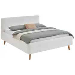 Polsterbett Creme 160/200 cm