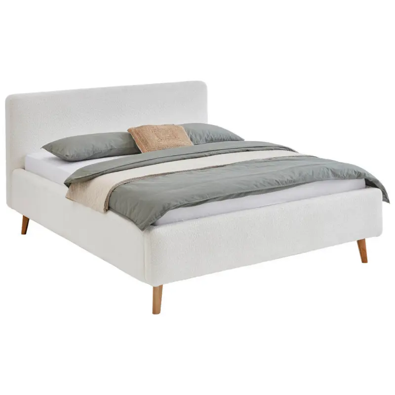 Polsterbett Creme 160/200 cm