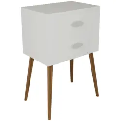 Nachtk&auml;stchen 45/70/30 cm in Wei&szlig;