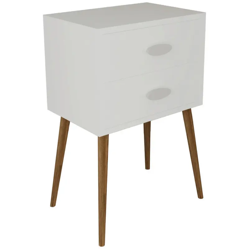 Nachtk&auml;stchen 45/70/30 cm in Wei&szlig;