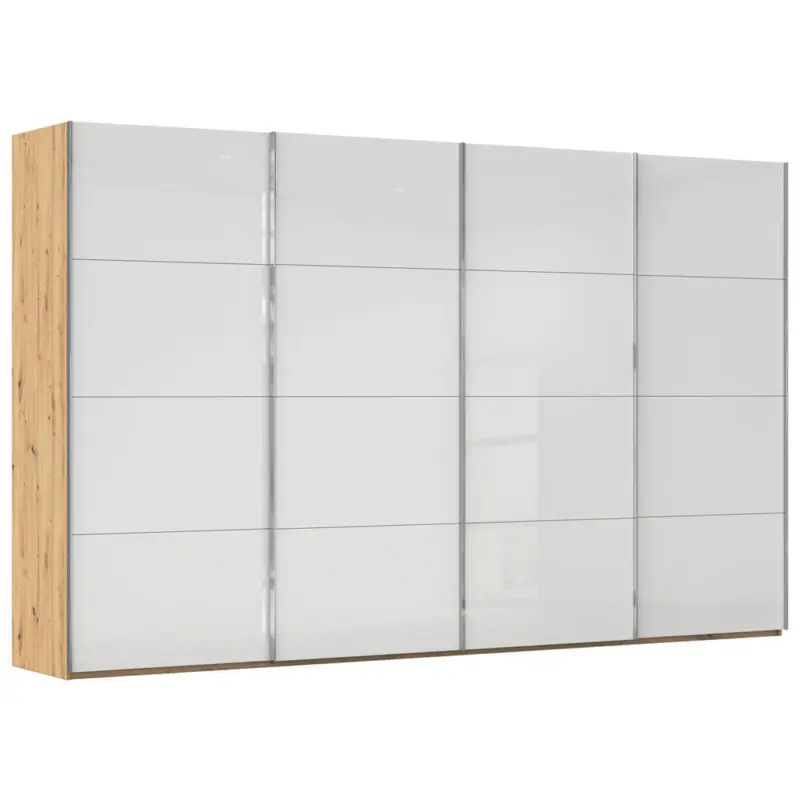 Schwebet&uuml;renschrank in Wei&szlig;, Eiche Artisan