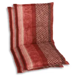 Sesselauflagenset in Rot, Schwarz, Dunkelrot Graphik