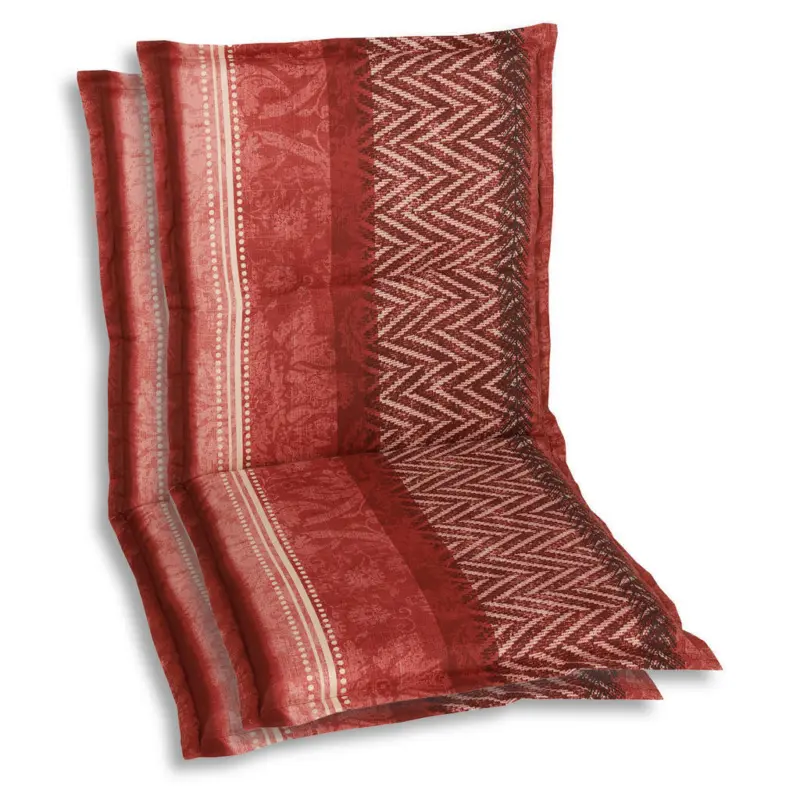 Sesselauflagenset in Rot, Schwarz, Dunkelrot Graphik