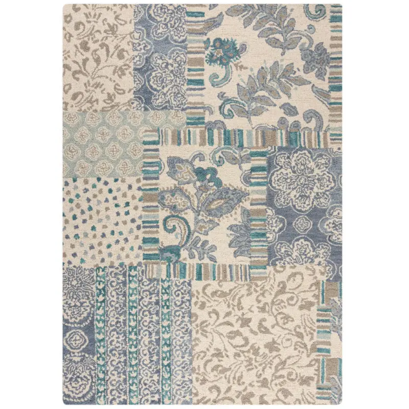 Wollteppich 160/230 cm Blau