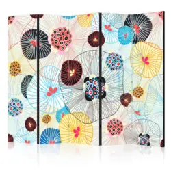 Paravent einseitig mit 5 Fl&uuml;gel