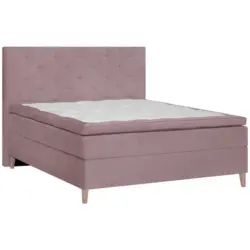 Boxspringbett 160/200 cm in Rosa