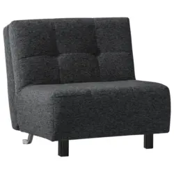 Schlafsessel Juice in Flachgewebe Dunkelgrau