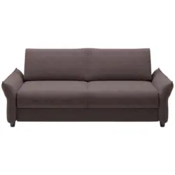 Schlafsofa in Webstoff Taupe