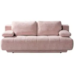 Schlafsofa in Flachgewebe Rosa