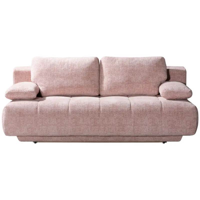 Schlafsofa in Flachgewebe Rosa