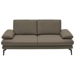 2,5-Sitzer in Echtleder Greige