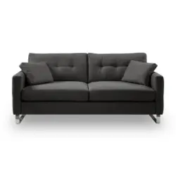 2,5-Sitzer Hera in Flachgewebe Grau Modern