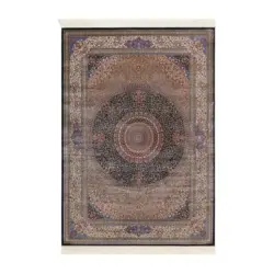 Webteppich 80/140 cm T&auml;briz Blau, Braun, Beige