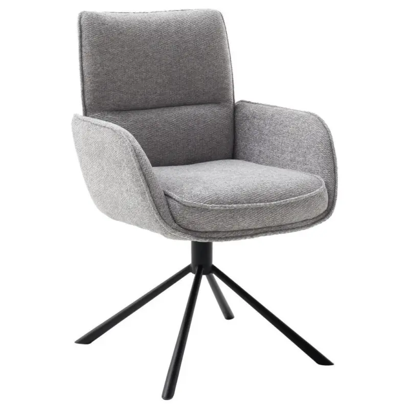 Armlehnstuhl Sitzfl&auml;che 360&deg; drehbar, automatische R&uuml;ckholfunktion Webstoff