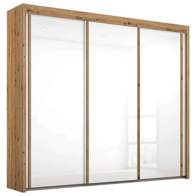 Schwebet&uuml;renschrank in Wei&szlig;, Eiche Artisan