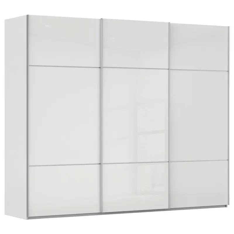 Schwebet&uuml;renschrank in Grau, Wei&szlig;