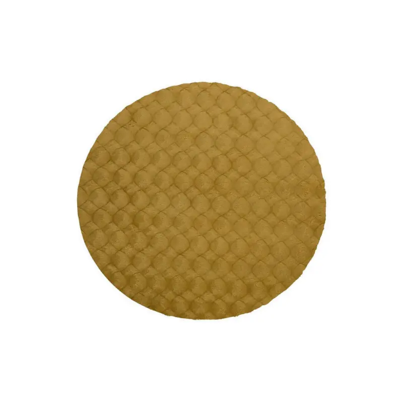 Hochflorteppich 120 cm My Diamond Cut Gelb